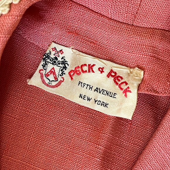 Vintage Peck & Peck Embroidered Cropped Top, Small, Short Sleeve, Crop top, NYC - Picture 3 of 6